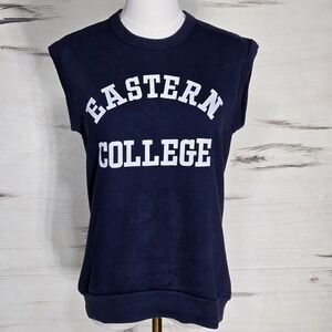 Vintage Eastern‎ Collage Tank Top Womens Signal Blue Medium Outdoor